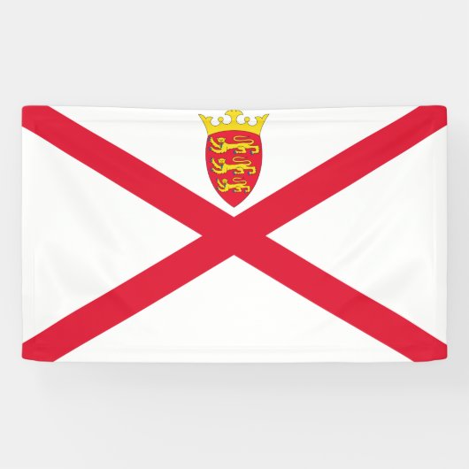 Banderoles Drapeau du Jersey (Horizontal)