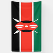 Banderoles Drapeau du Kenya (Vertical)