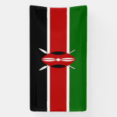 Banderoles Drapeau du Kenya (Verticale)
