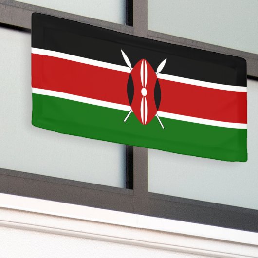 Banderoles Drapeau du Kenya (Bâtiment extérieur)