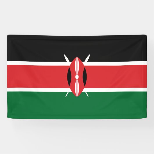 Banderoles Drapeau du Kenya (Horizontal)