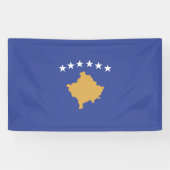 Banderoles drapeau du Kosovo (Horizontal)