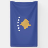 Banderoles drapeau du Kosovo (Vertical)