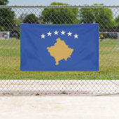 Banderoles Drapeau du Kosovo (En situation)