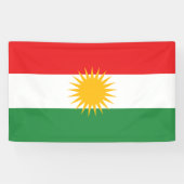Banderoles Drapeau du Kurdistan (Horizontal)