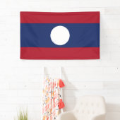 Banderoles Drapeau du Laos (En situation)