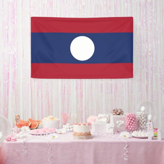 Banderoles Drapeau du Laos (Fête)