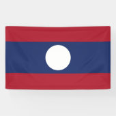 Banderoles Drapeau du Laos (Horizontal)