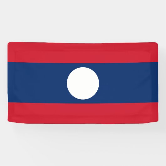 Banderoles Drapeau du Laos (Horizontal)