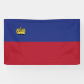 Banderoles Drapeau du Liechtenstein (Horizontal)