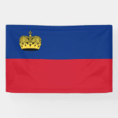 Banderoles Drapeau du Liechtenstein (Horizontal)