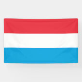 Banderoles Drapeau du Luxembourg (Horizontal)