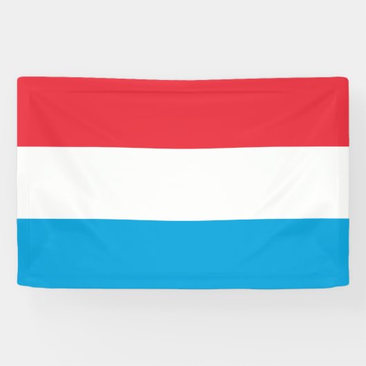 Banderoles Drapeau du Luxembourg (Horizontal)