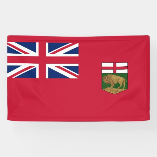 Banderoles Drapeau du Manitoba (Horizontal)