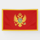 Banderoles Drapeau du Monténégro (Horizontal)