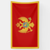 Banderoles Drapeau du Monténégro (Vertical)