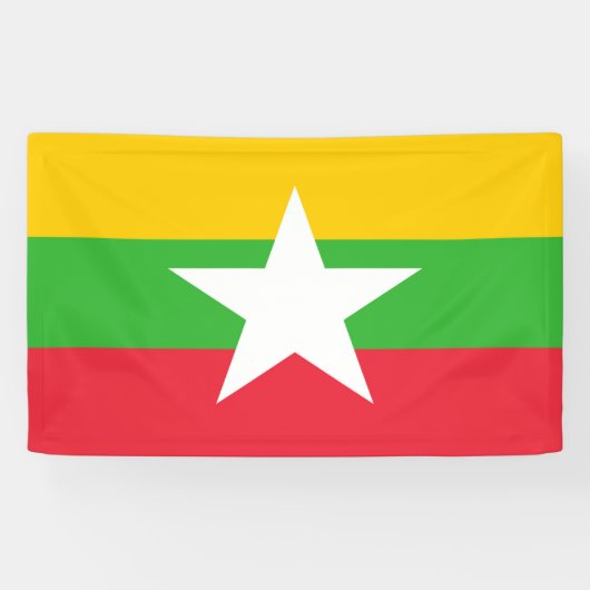 Banderoles Drapeau du Myanmar (Horizontal)