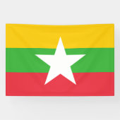 Banderoles Drapeau du Myanmar (Horizontal)