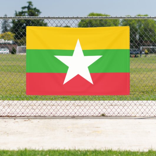 Banderoles Drapeau du Myanmar (Insitu)