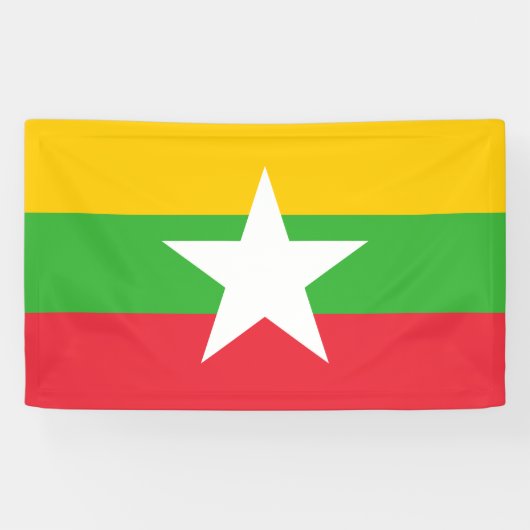 Banderoles Drapeau du Myanmar (Birmanie) (Horizontal)
