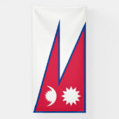 Banderoles Drapeau du Népal (Verticale)