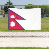 Banderoles Drapeau du Népal (Insitu)