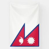 Banderoles Drapeau du Népal (Verticale)