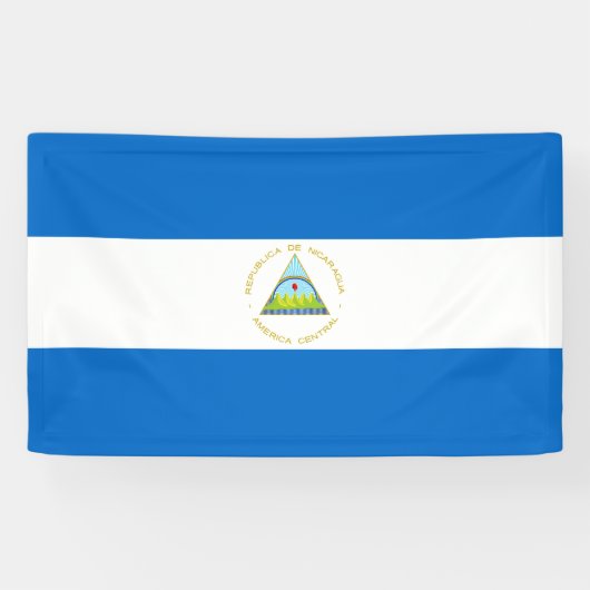 Banderoles Drapeau du Nicaragua (Horizontal)