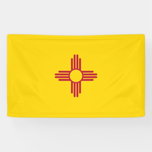 Banderoles Drapeau du Nouveau-Mexique (États-Unis) (Horizontal)