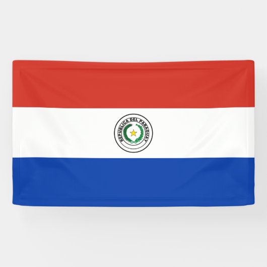 Banderoles Drapeau du Paraguay (Horizontal)