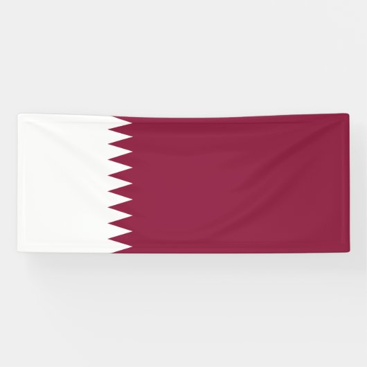 Banderoles Drapeau du Qatar (Horizontal)