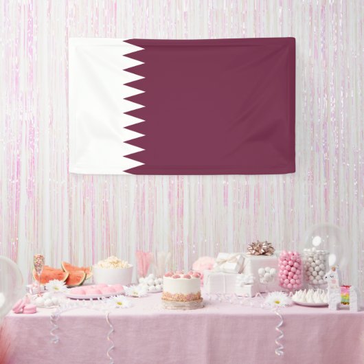 Banderoles Drapeau du Qatar (Fête)