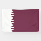 Banderoles Drapeau du Qatar (Horizontal)