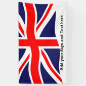 Banderoles Drapeau du Royaume-Uni + vos idées (Vertical)