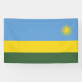 Banderoles Drapeau du Rwanda (Horizontal)