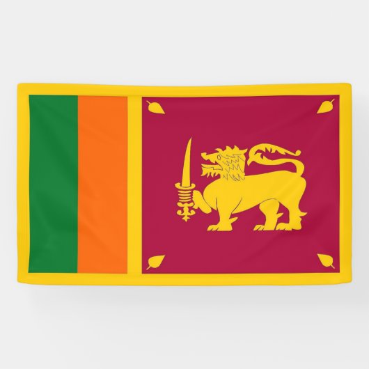 Banderoles Drapeau du Sri Lanka (Horizontal)