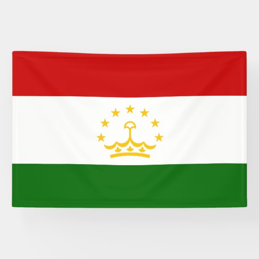 Banderoles Drapeau du Tadjikistan (Horizontal)