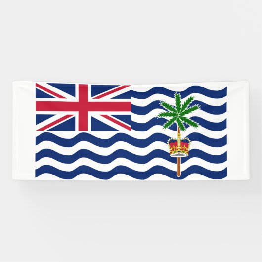 Banderoles Drapeau du Territoire britannique de l'océan Indie (Horizontal)