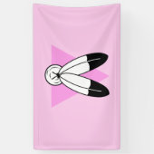 Banderoles Drapeau du triangle rose Two-Spirit (Vertical)