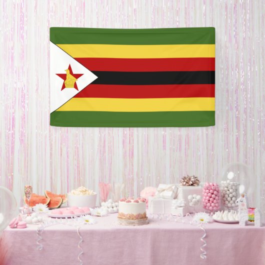 Banderoles drapeau du Zimbabwe (Fête)