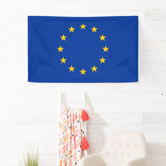 Banderoles Drapeau d'Union européenne d'E. - (En situation)
