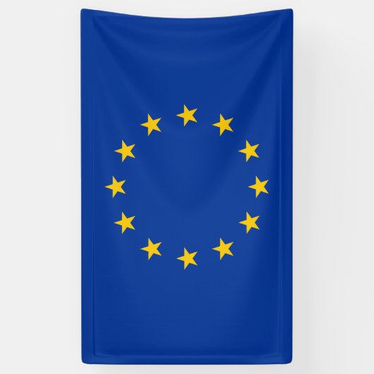 Banderoles Drapeau d'Union européenne d'E. - (Vertical)