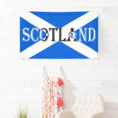Banderoles Drapeau écossais baguette inversée (En situation)