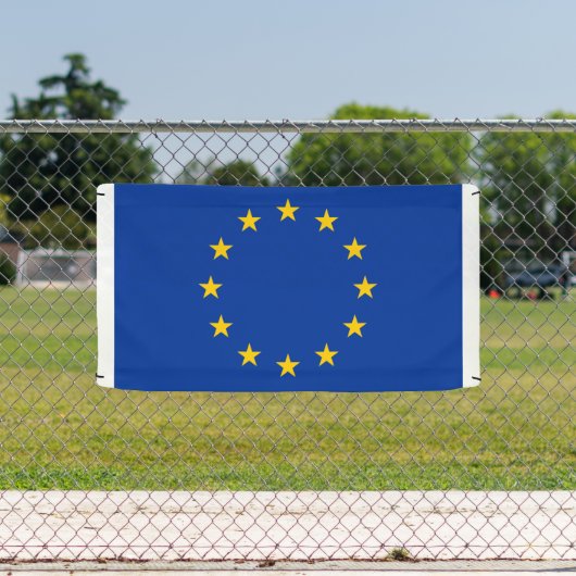 Banderoles Drapeau européen de la zone EURO panneau de banniè (Insitu)