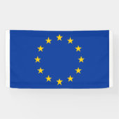 Banderoles Drapeau européen de la zone EURO panneau de banniè (Horizontal)