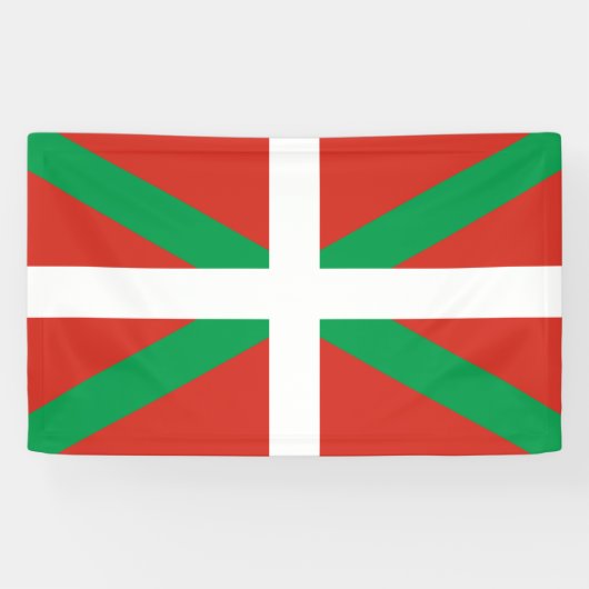 Banderoles Drapeau Euskadi Basque Ikurrin Ikurrina (Horizontal)