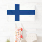 Banderoles Drapeau finlandais (Finlande) (En situation)