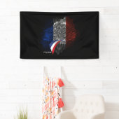 Banderoles Drapeau français (En situation)