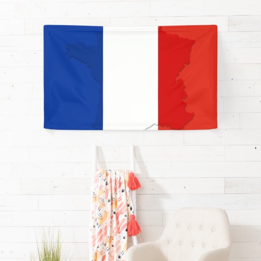 Banderoles drapeau français (En situation)