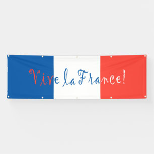 Banderoles Drapeau français Vive la France